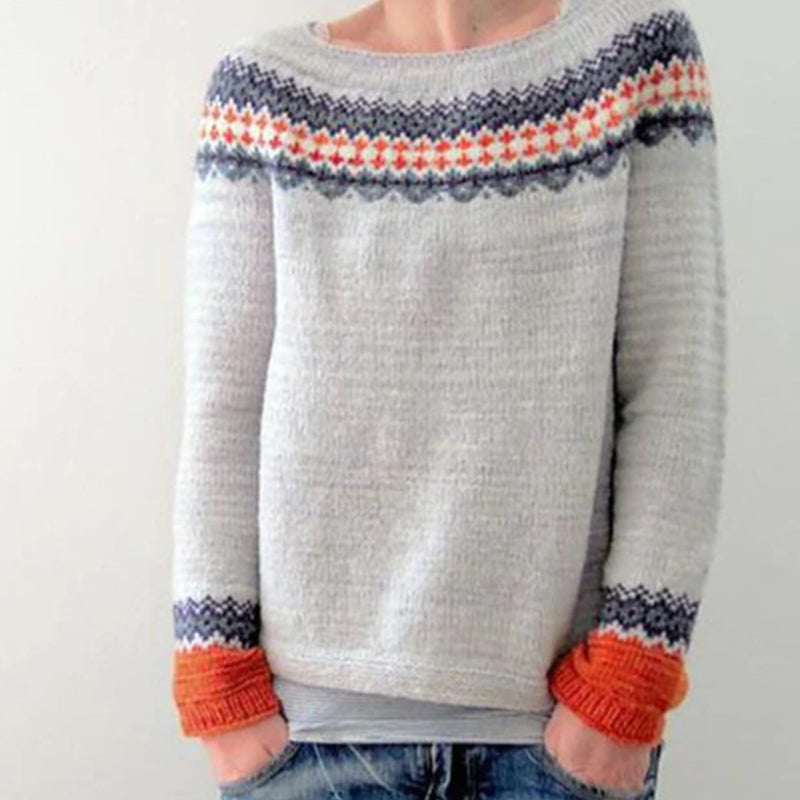Pull d'hiver confortable Luxe Coton Chaud Élégant