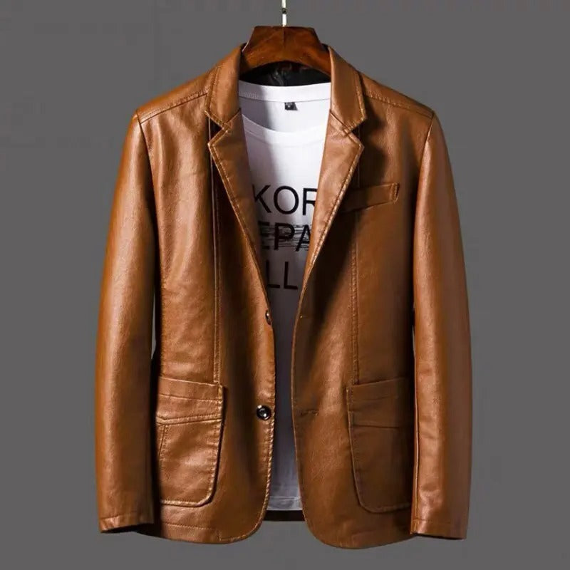 Blouson en cuir élégant pour femme Tendance