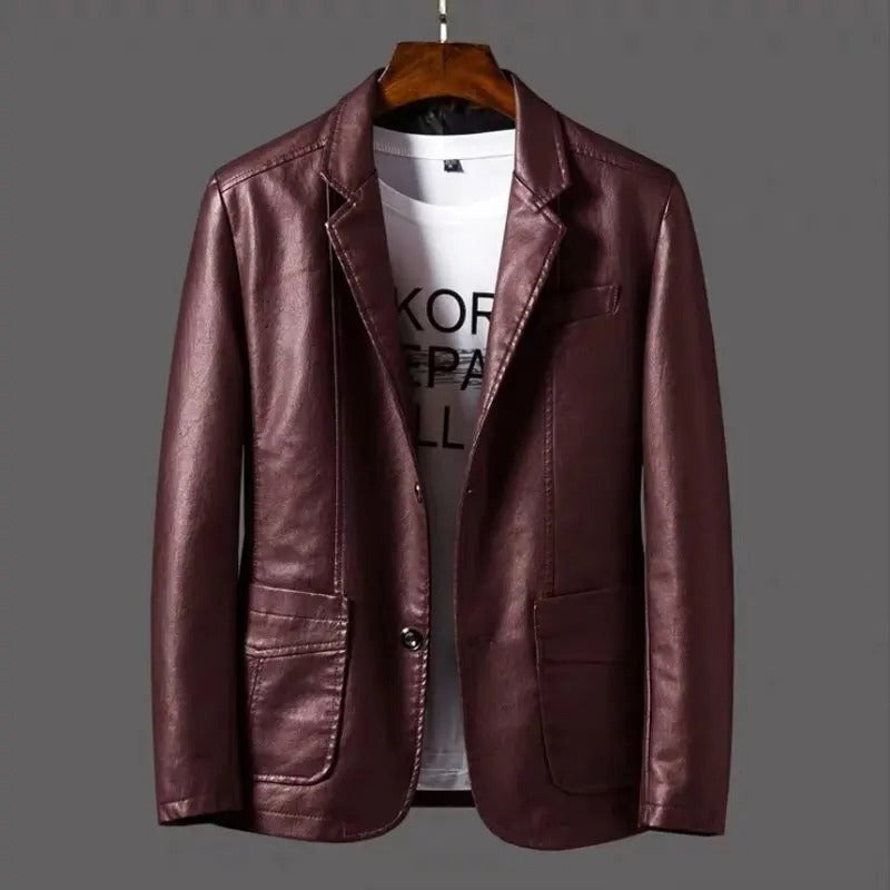 Blouson en cuir élégant pour femme Tendance