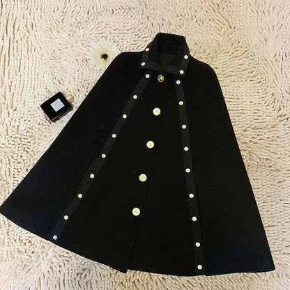 Poncho d'hiver chaud pour femme