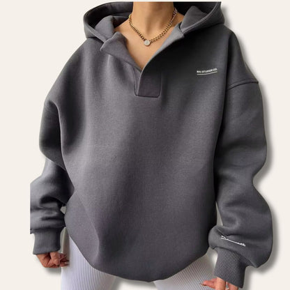 Sweat à capuche oversize femme confortable grande taille