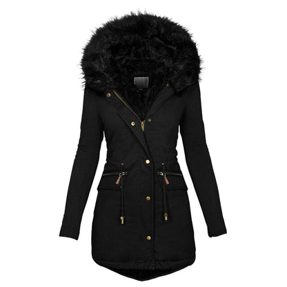 Robe d'hiver longue à taille réglable pour femmes