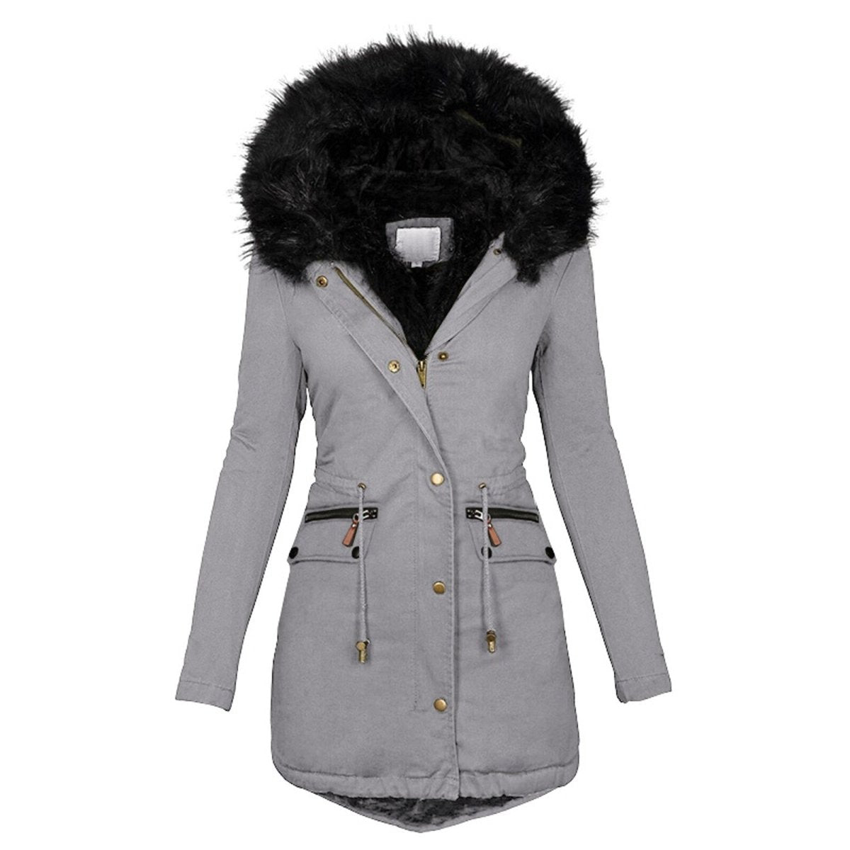 Robe d'hiver longue à taille réglable pour femmes