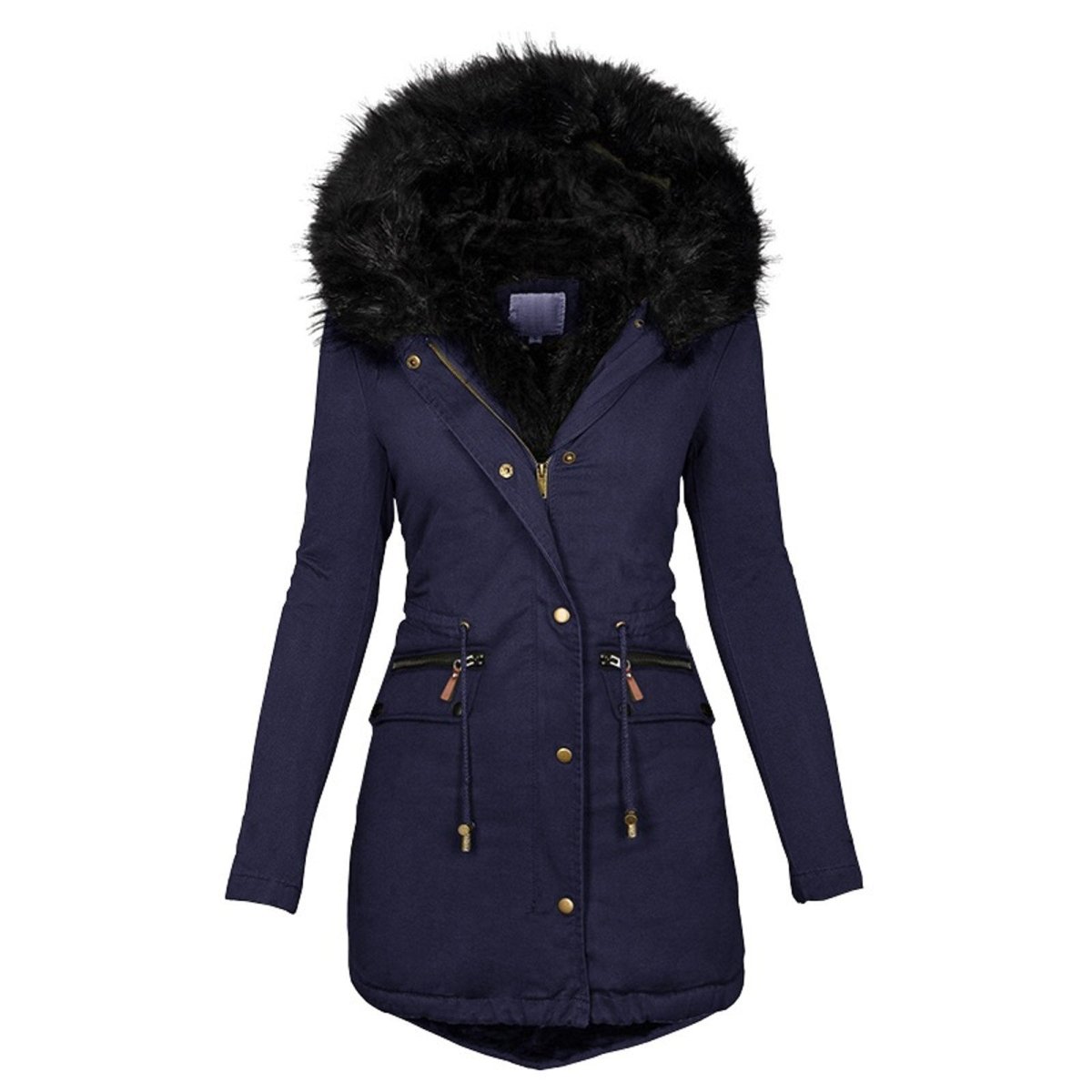 Robe d'hiver longue à taille réglable pour femmes