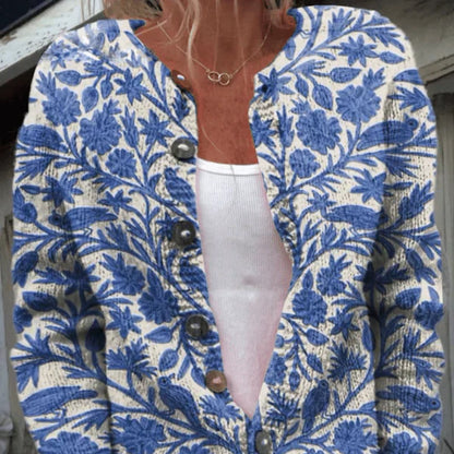 Gilet à fleurs pour femme