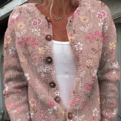 Gilet à fleurs pour femme
