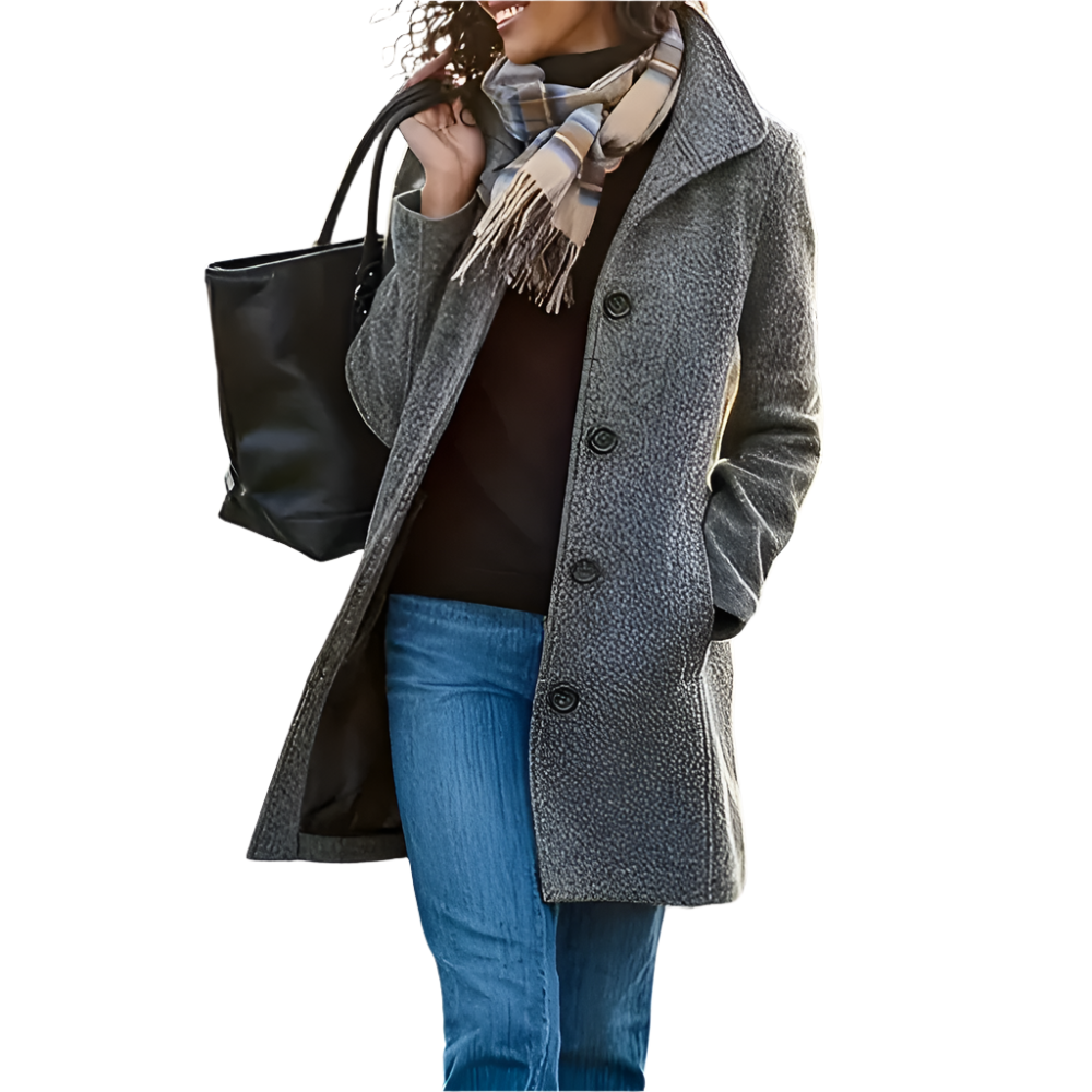 Veste femme élégante Veste longue décontractée Veste d'extérieur