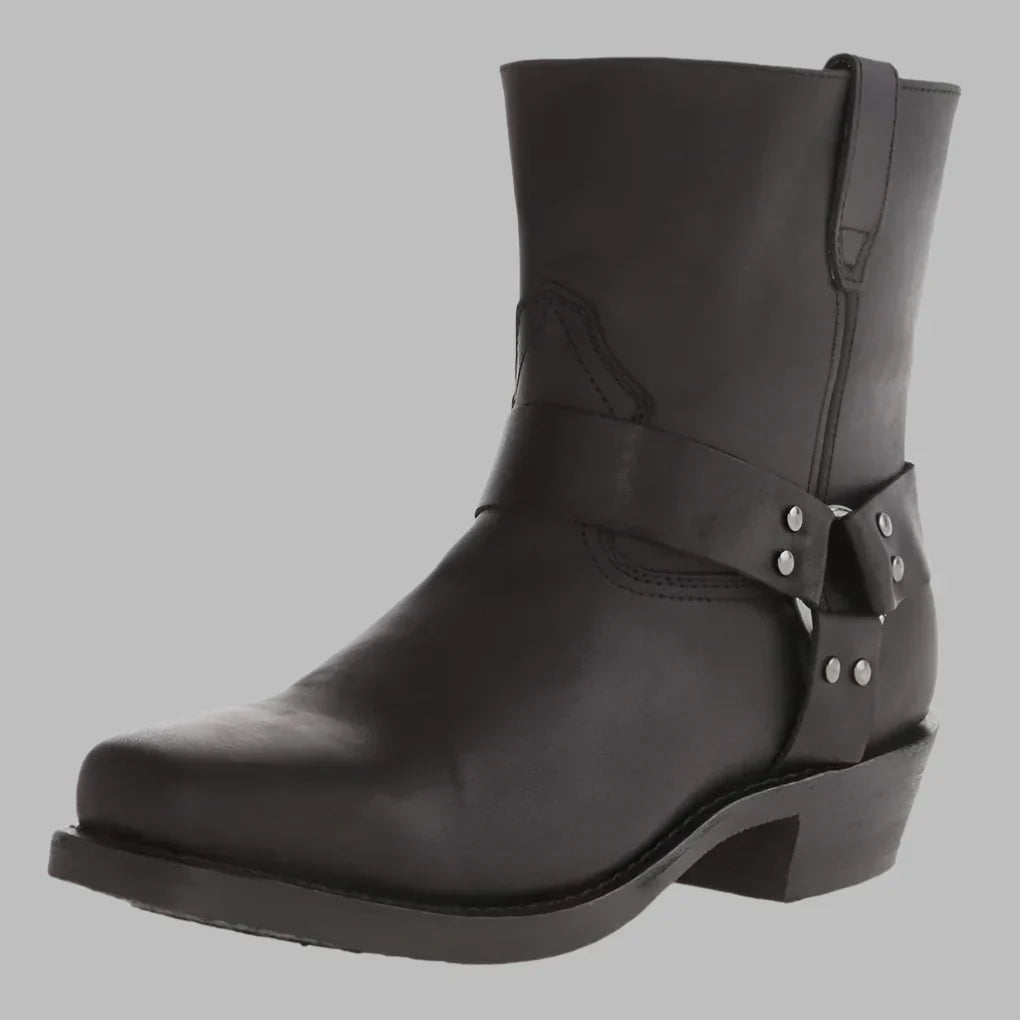Bottes western en cuir pour hommes