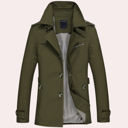 Trench-coat élégant pour homme - Manteau de printemps style moderne