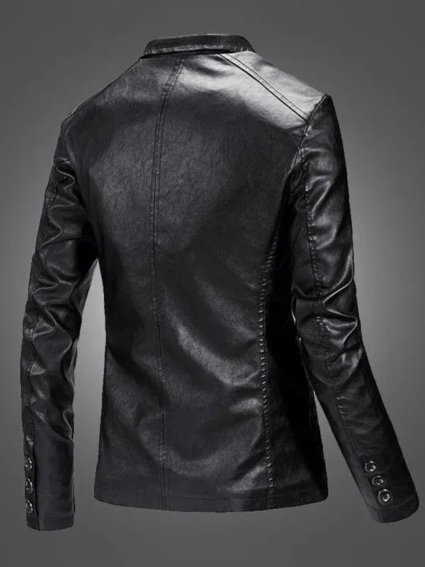 Herren Lederblazer Slim Fit Modern - IdealeKleiden