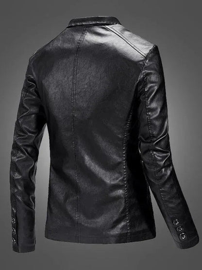 Herren Lederblazer Slim Fit Modern - IdealeKleiden