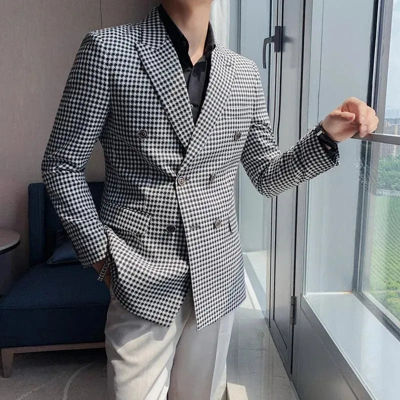 Blazer homme croisé élégant moderne