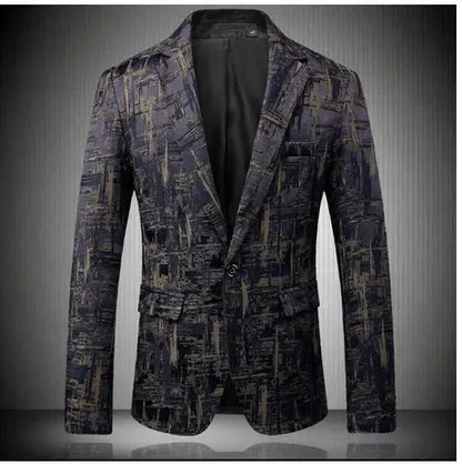 Blazer élégant pour homme - Géométrique Moderne