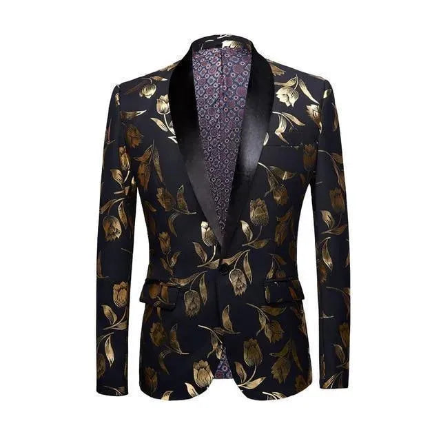 Blazer doré pour homme - Veste de soirée élégante
