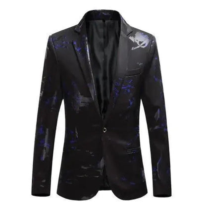 Blazer élégant pour homme - Blazer de costume bleu au design stylé