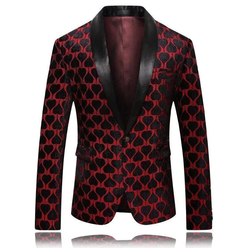 Blazer homme Veste de smoking rouge