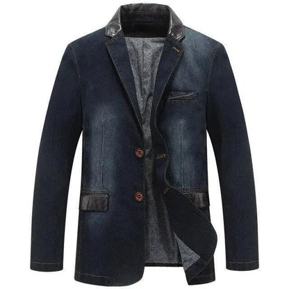 Blazer modernes pour homme - Veste en jean streetwear