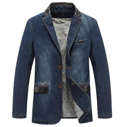 Blazer modernes pour homme - Veste en jean streetwear