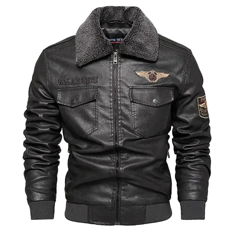 Blouson polaire pour hommes style routier