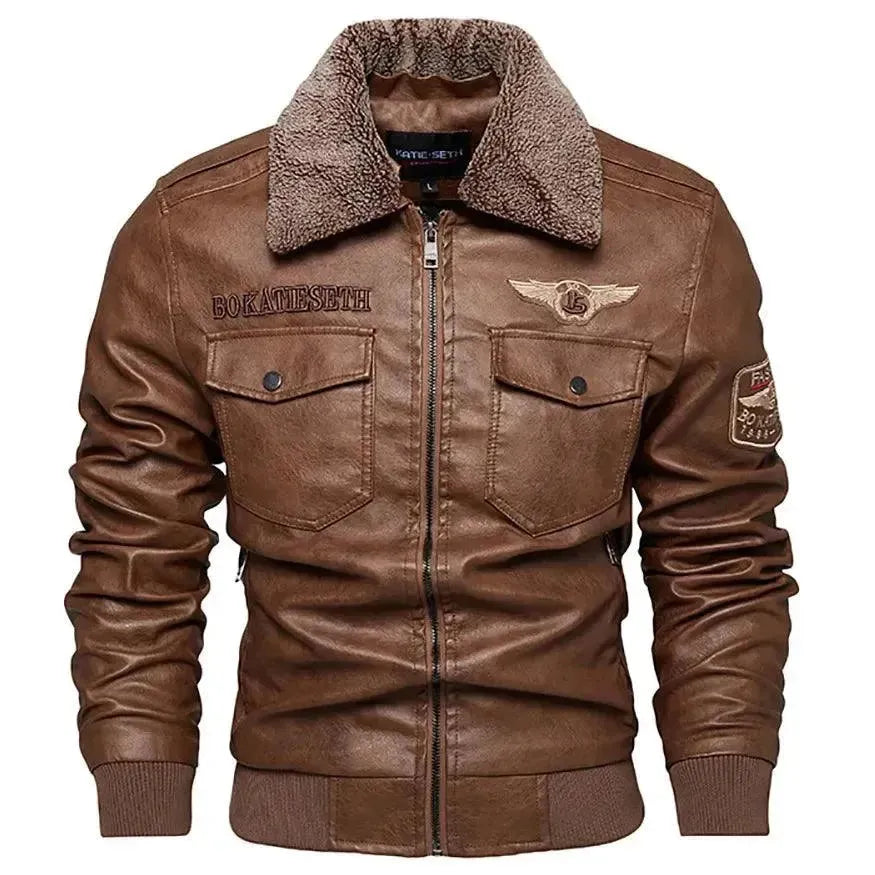 Blouson polaire pour hommes style routier