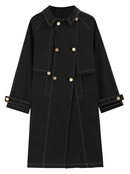 Herren Trenchcoat Lässig Modern Großzügig - IdealeKleiden