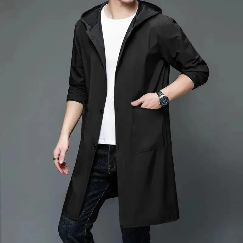 Parka imperméable à capuche pour hommes