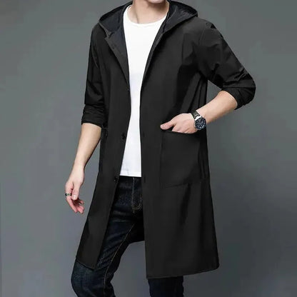Parka imperméable à capuche pour hommes