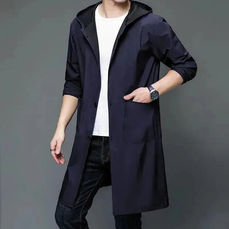 Parka imperméable à capuche pour hommes