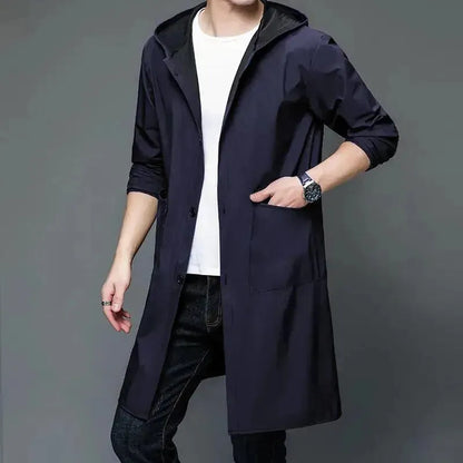 Parka imperméable à capuche pour hommes