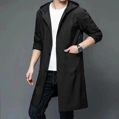 Parka imperméable à capuche pour hommes