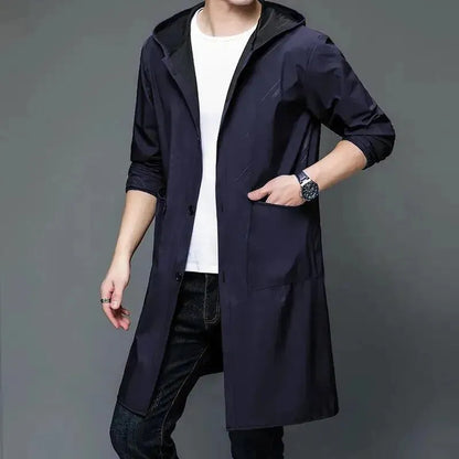 Parka imperméable à capuche pour hommes