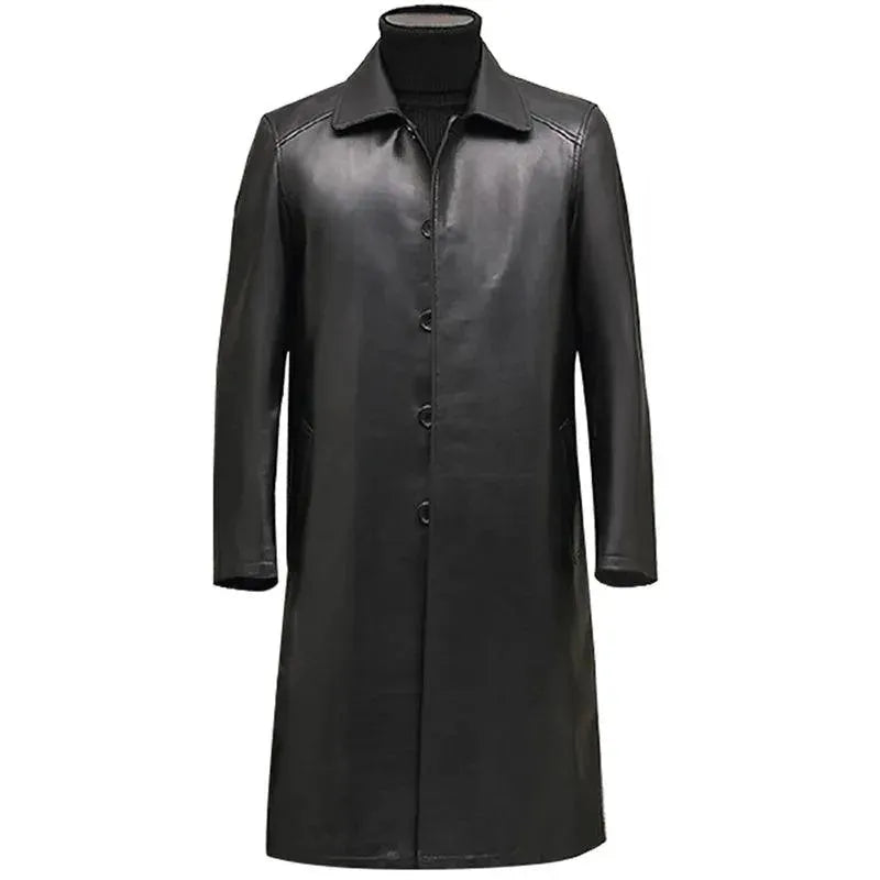 Manteau en cuir pour homme Design élégant