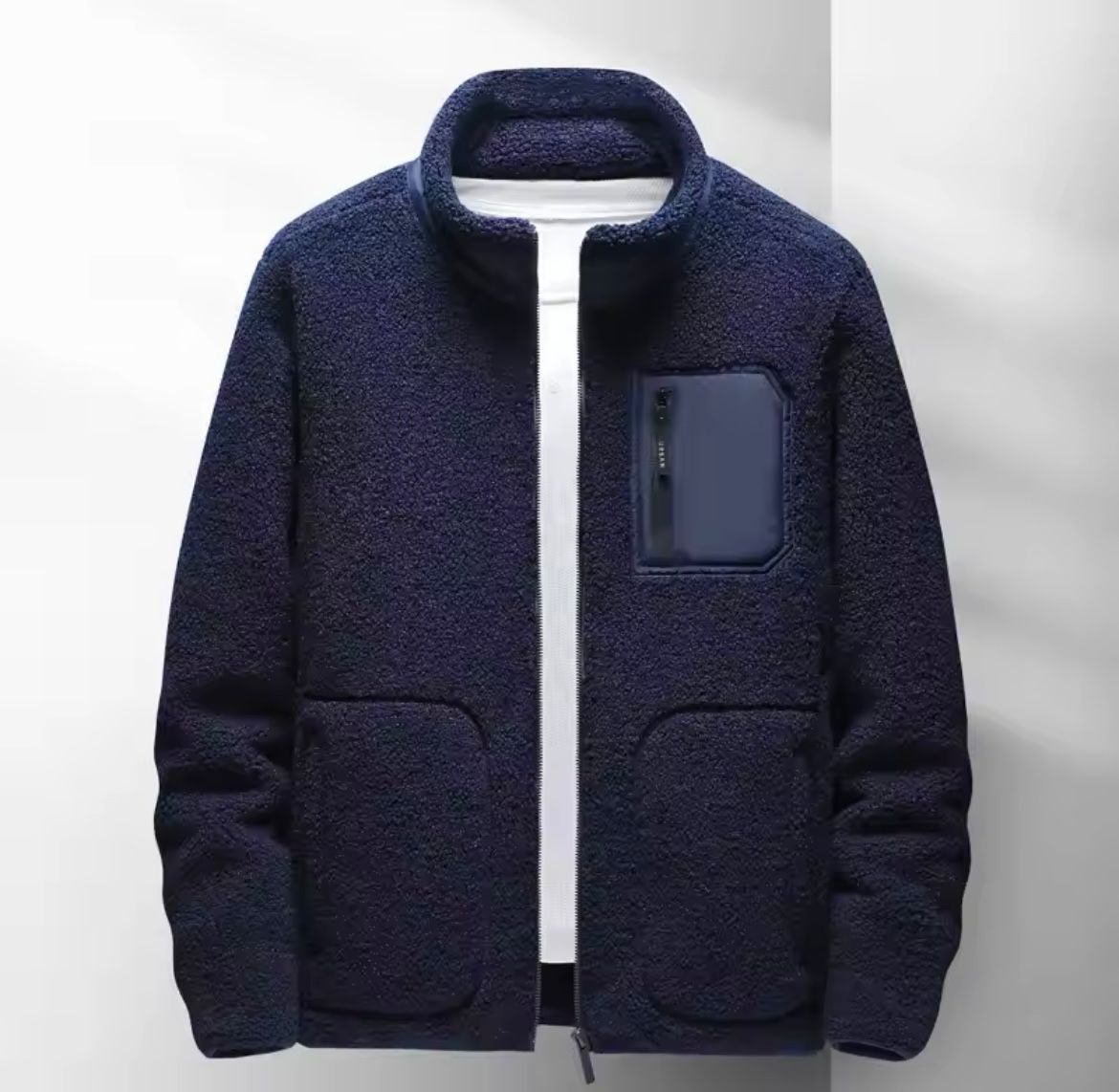 Herren Fleecejacke Herbst Warm Bequem - IdealeKleiden