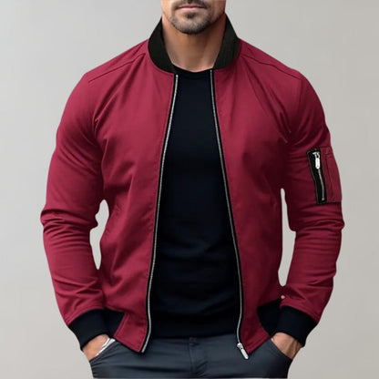 Blouson aviateur homme léger zippé poches