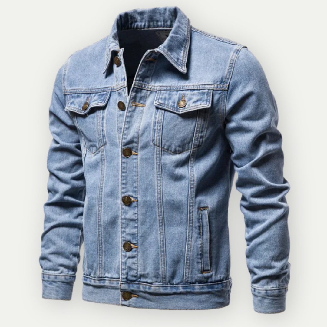 Veste en jean homme classique élégante