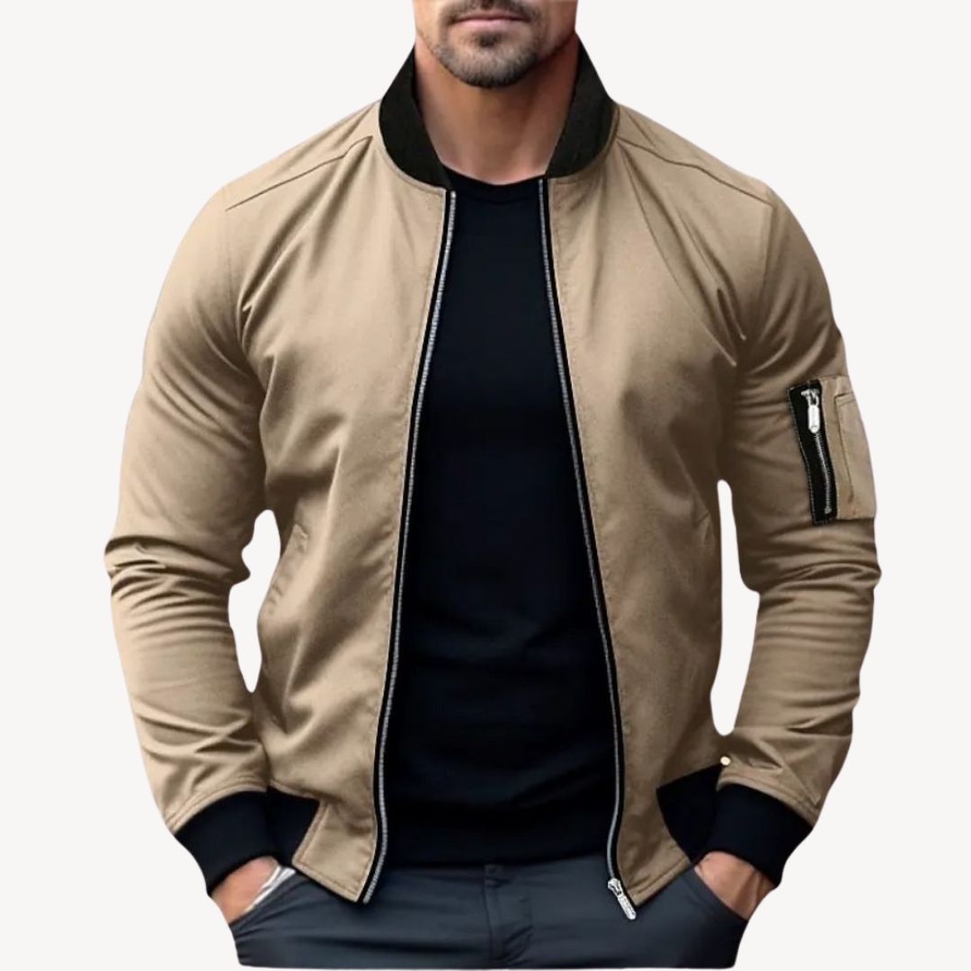 Blouson aviateur homme Classique Élégant Polyvalent