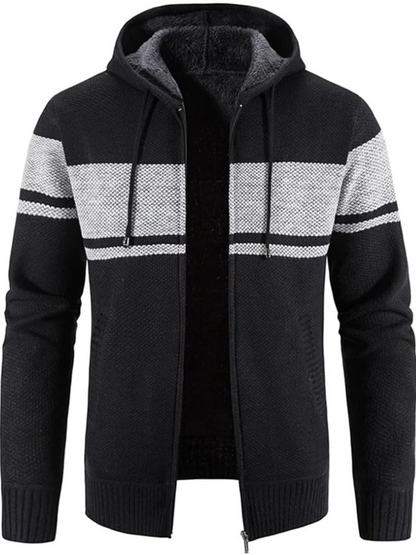 Parka d'hiver pour homme avec capuche et fermeture éclair