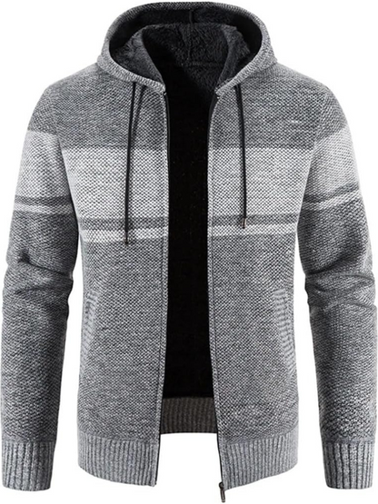 Parka d'hiver pour homme avec capuche et fermeture éclair