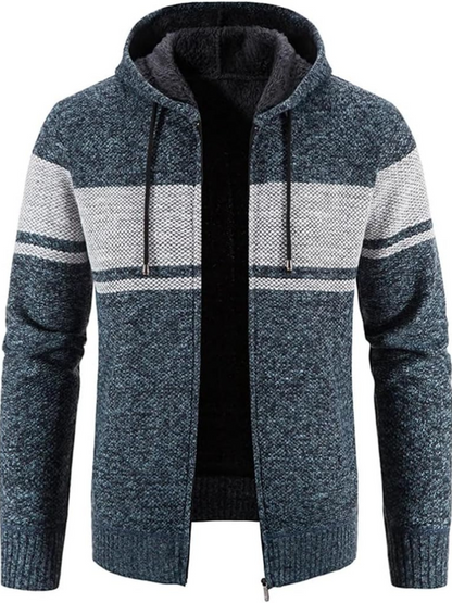 Herren Winterjacke Kapuzenparka Mit Reißverschluss - IdealeKleiden
