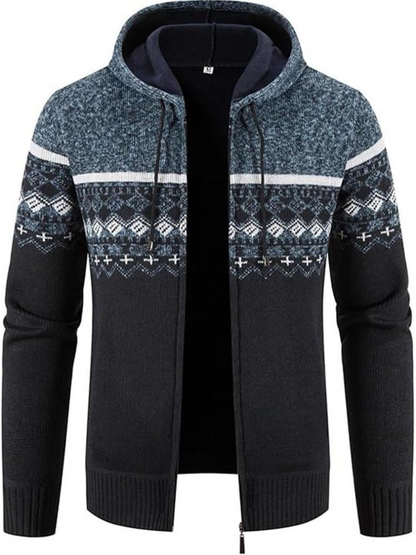 Parka d'hiver pour homme avec capuche et fermeture éclair