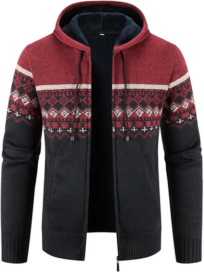 Parka d'hiver pour homme avec capuche et fermeture éclair