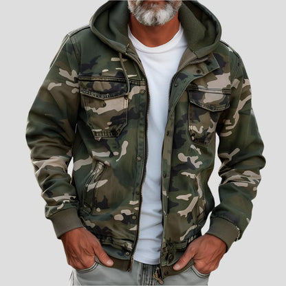 Sweat à capuche pour homme, style camouflage moderne