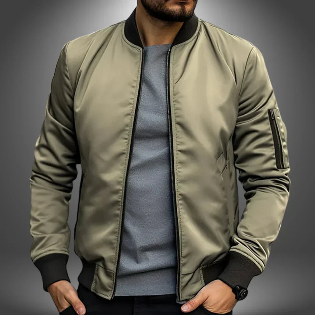 Bomber léger pour homme - Coupe-vent sportif décontracté