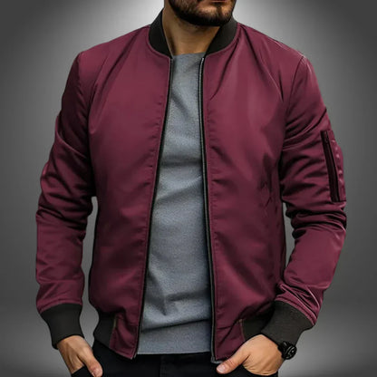 Bomber léger pour homme - Coupe-vent sportif décontracté
