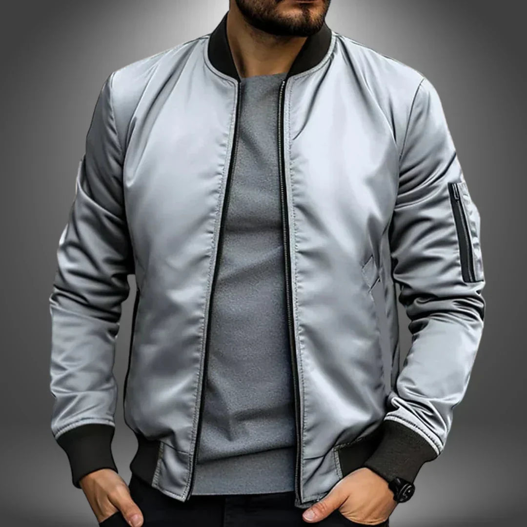 Bomber léger pour homme - Coupe-vent sportif décontracté