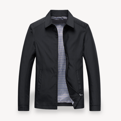 Veste d'été légère pour homme en coton à carreaux