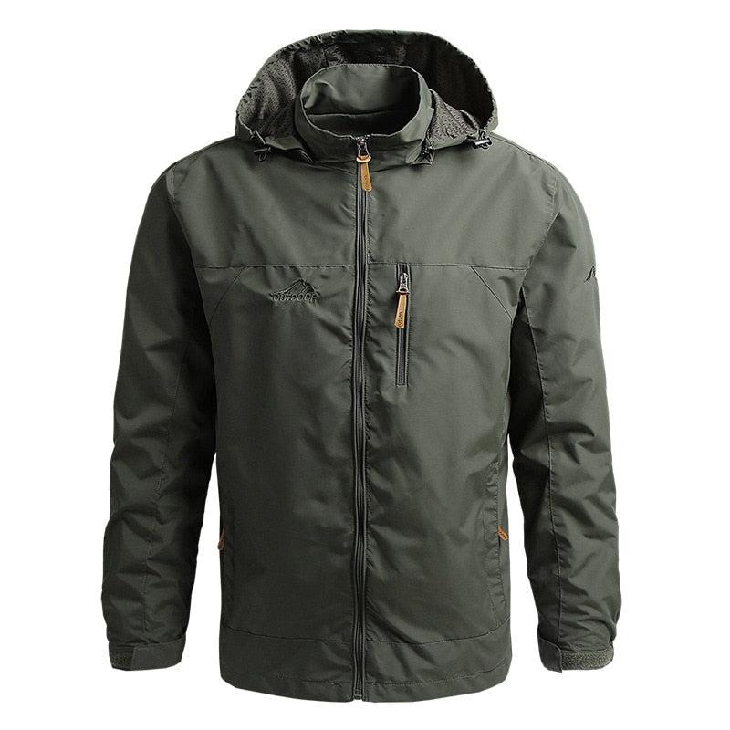 Veste outdoor pour hommes imperméable à capuche