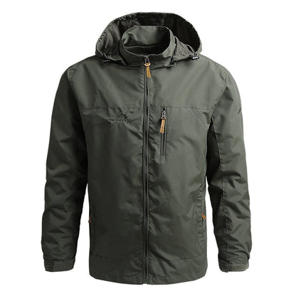 Veste outdoor pour hommes imperméable à capuche
