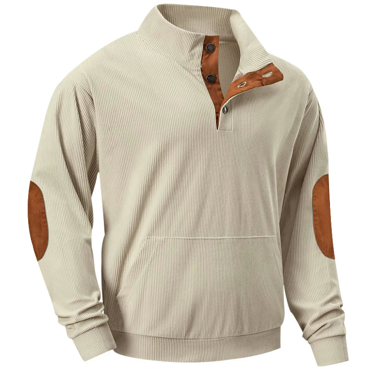 Pull pour homme élégant à col montant