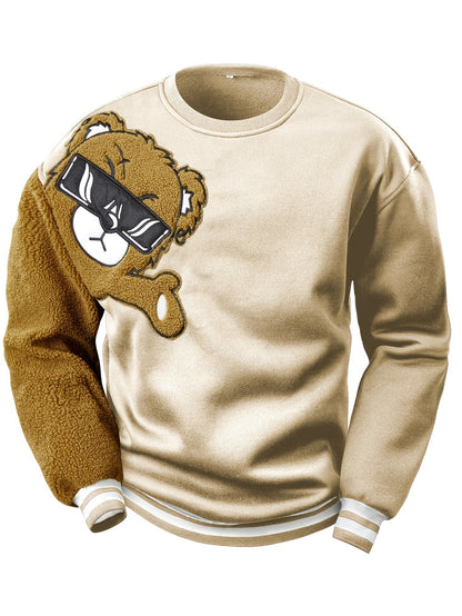 Sweat-shirt homme Ours de dessin animé Cadeau amusant